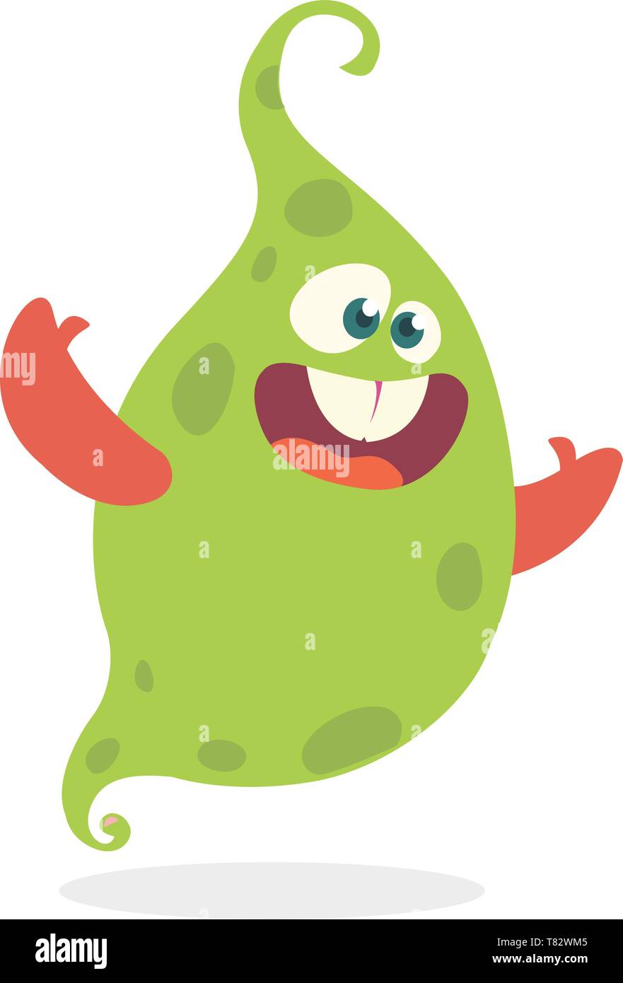 Cartoon carino Halloween ghost. Illustrazione Vettoriale Illustrazione Vettoriale