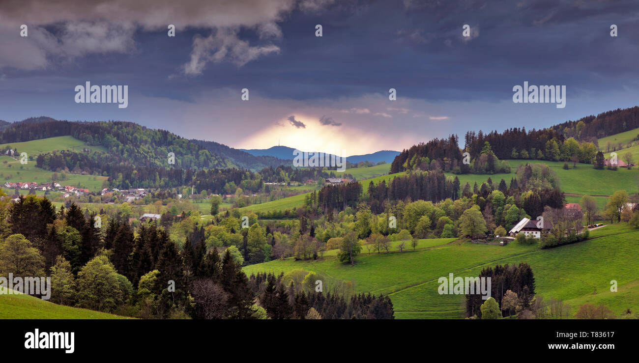 Vista San Pietro in Schwarzwald Foto Stock