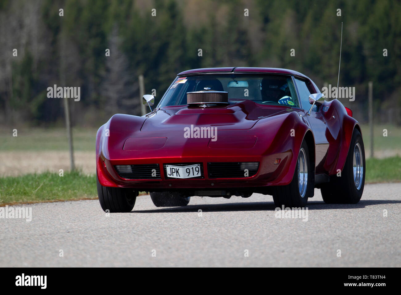 Drag racing su una corsia con vetture regolari Foto Stock