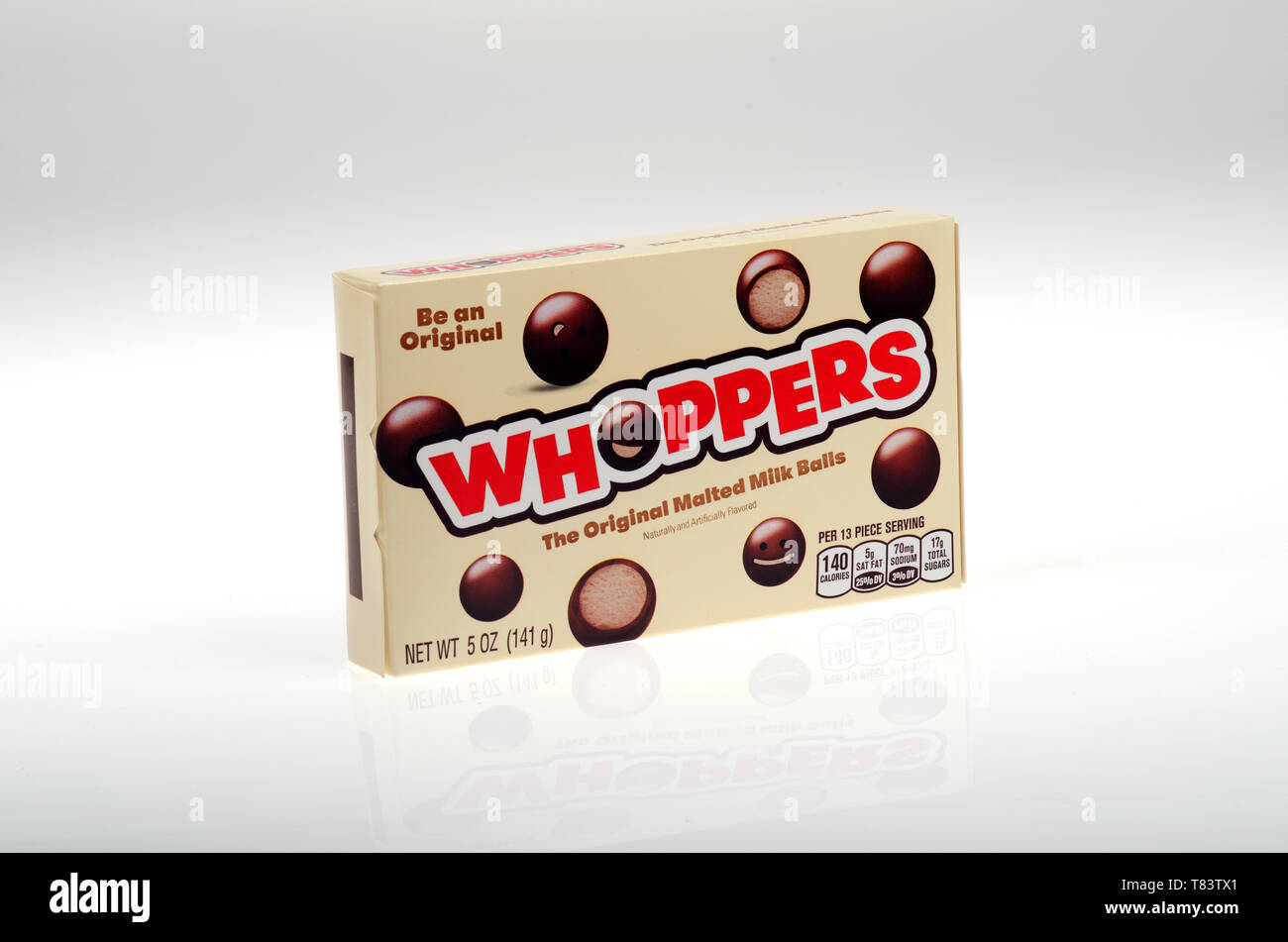 Whoppers latte al malto in sfere Scatola caramella dalla Hershey Company Foto Stock