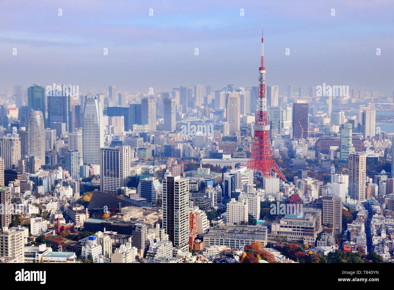Big city view - Tokyo, Giappone. Cityscape foto. Foto Stock