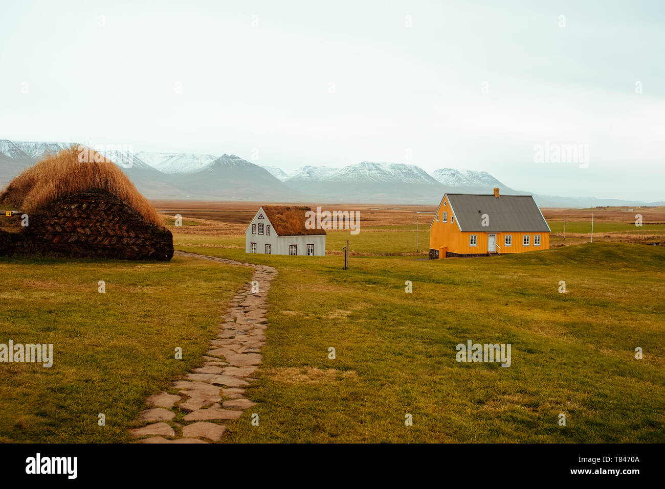 Agriturismo, Eskifjörður, Sudur-Mulasysla, Islanda Foto Stock