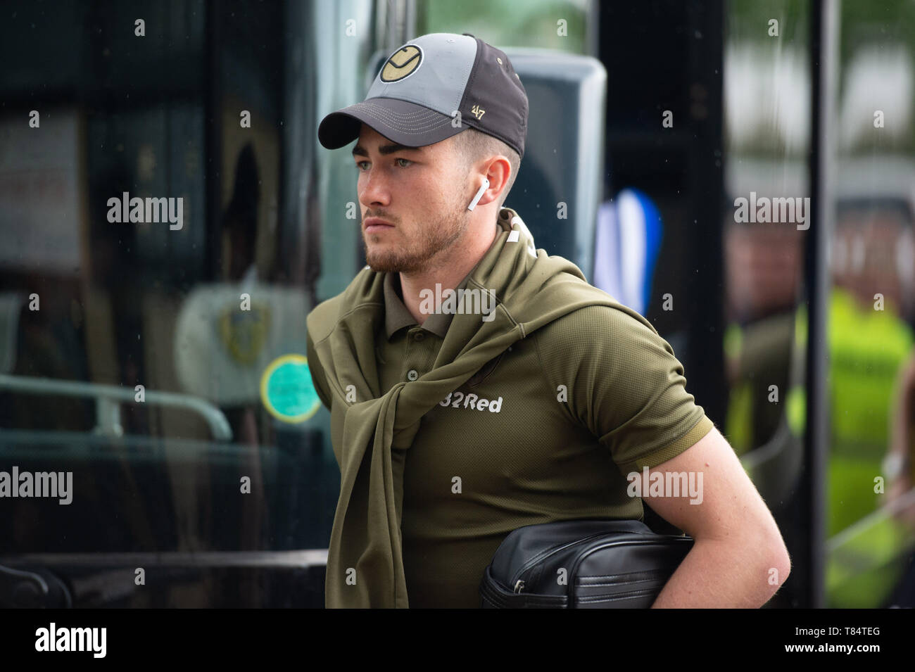 Derby, Regno Unito. 11 Maggio, 2019. Jack Harrison prima del campionato SkyBet playoff semifinale partita tra Derby County e Leeds United al Pride Park, Derby sabato 11 maggio 2019. (Credit: Pat Scaasi | MI News) solo uso editoriale, è richiesta una licenza per uso commerciale. Nessun uso in scommesse, giochi o un singolo giocatore/club/league pubblicazioni. La fotografia può essere utilizzata solo per il giornale e/o rivista scopi editoriali. Credito: MI News & Sport /Alamy Live News Foto Stock