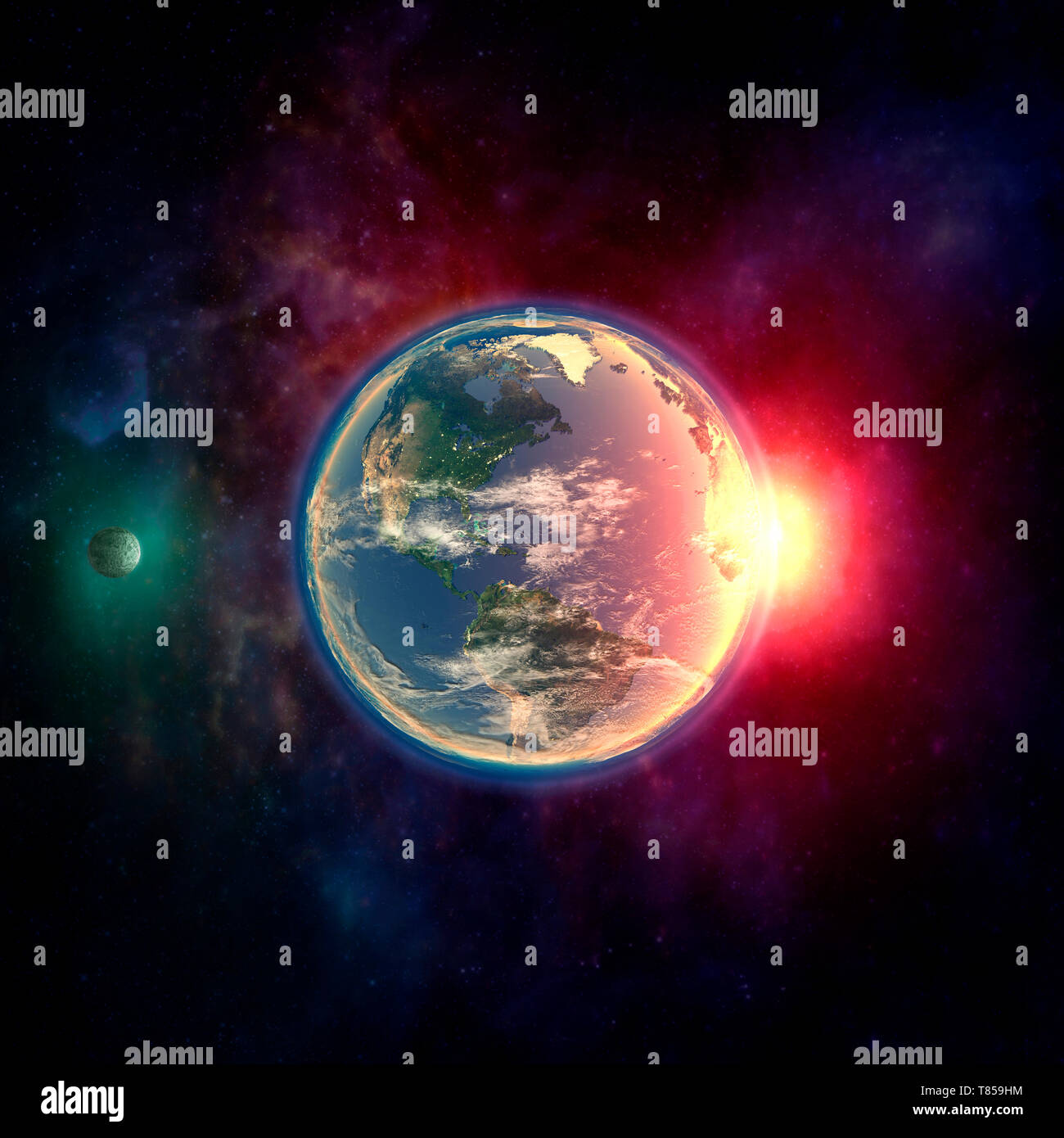 Messa a terra, illustrazione Foto Stock