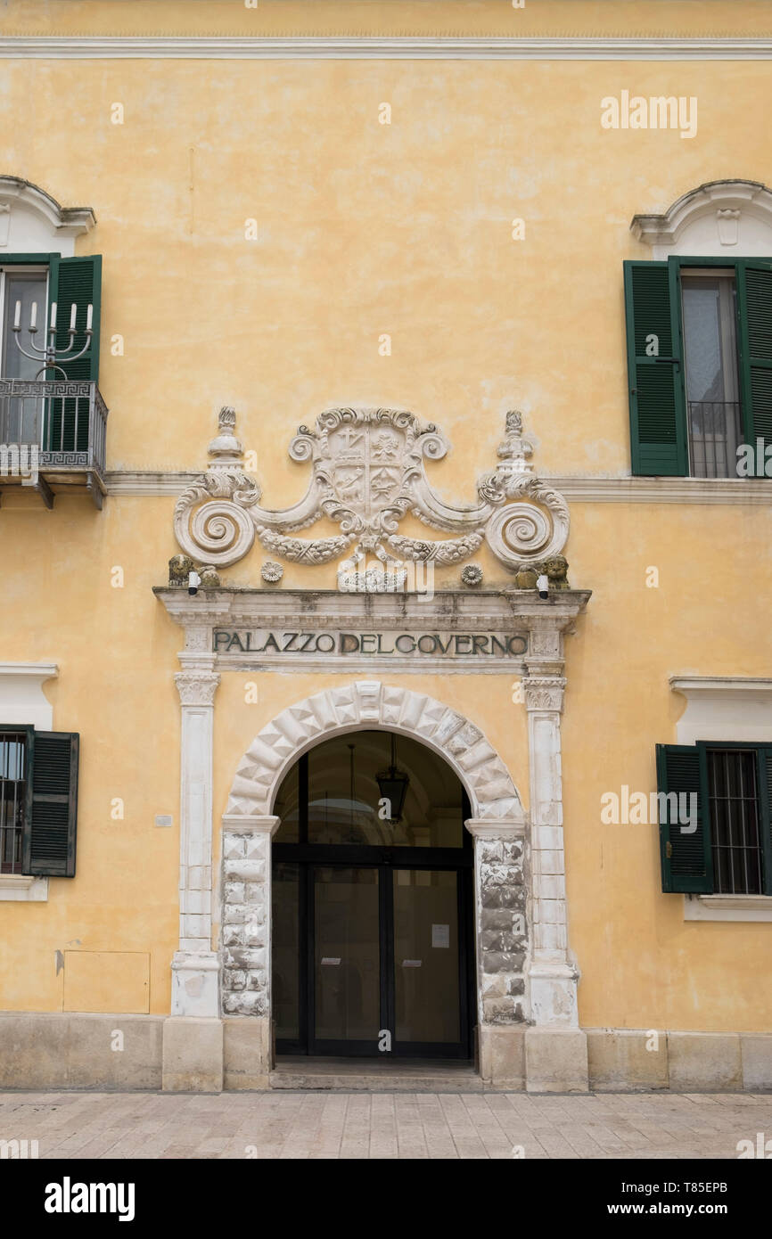 L'Italia, Matera, il Palazzo del Governo, governament Palace Foto Stock
