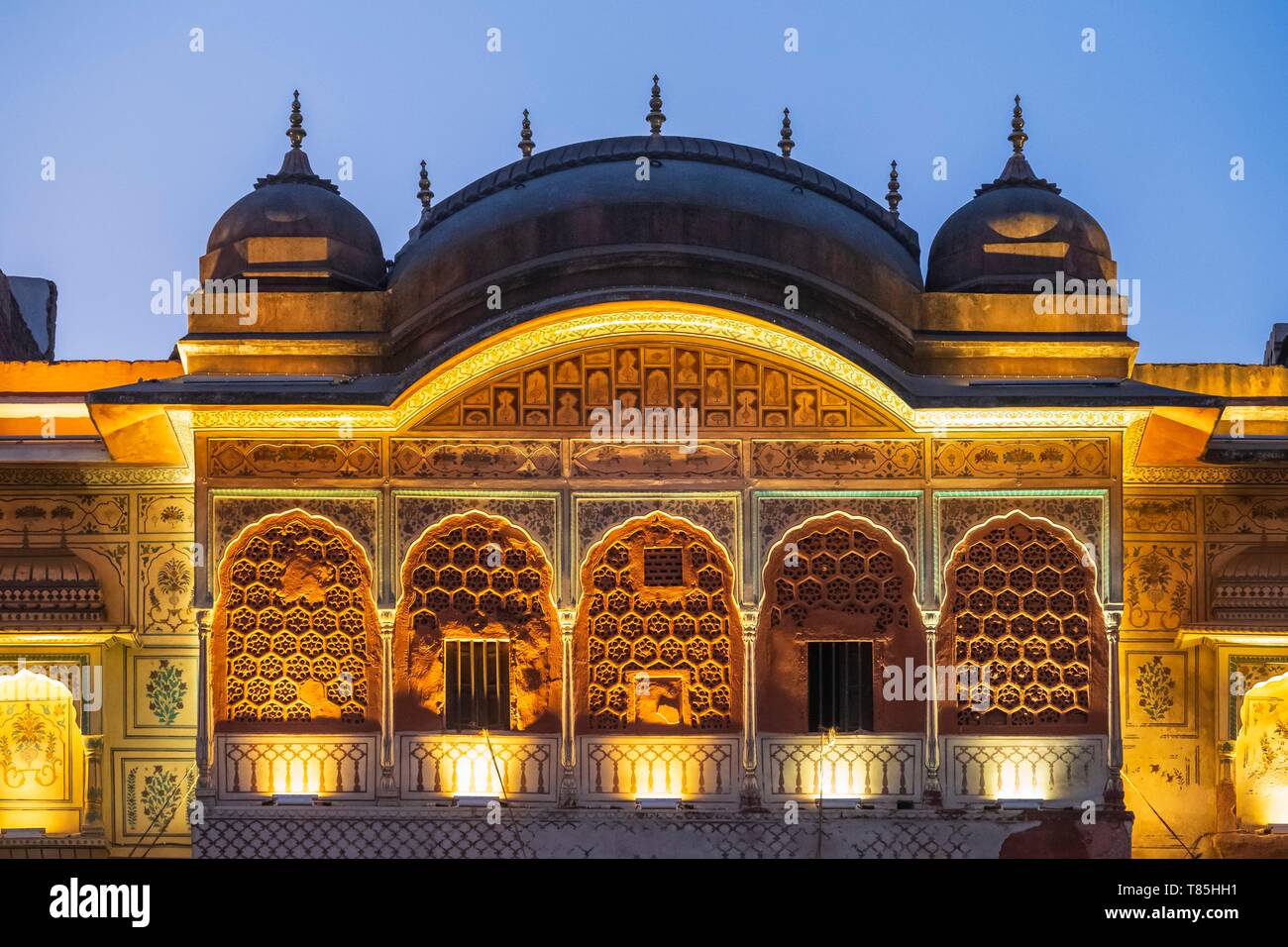 India Rajasthan, Jaipur, Maharajas ragazze di alta scuola Foto Stock