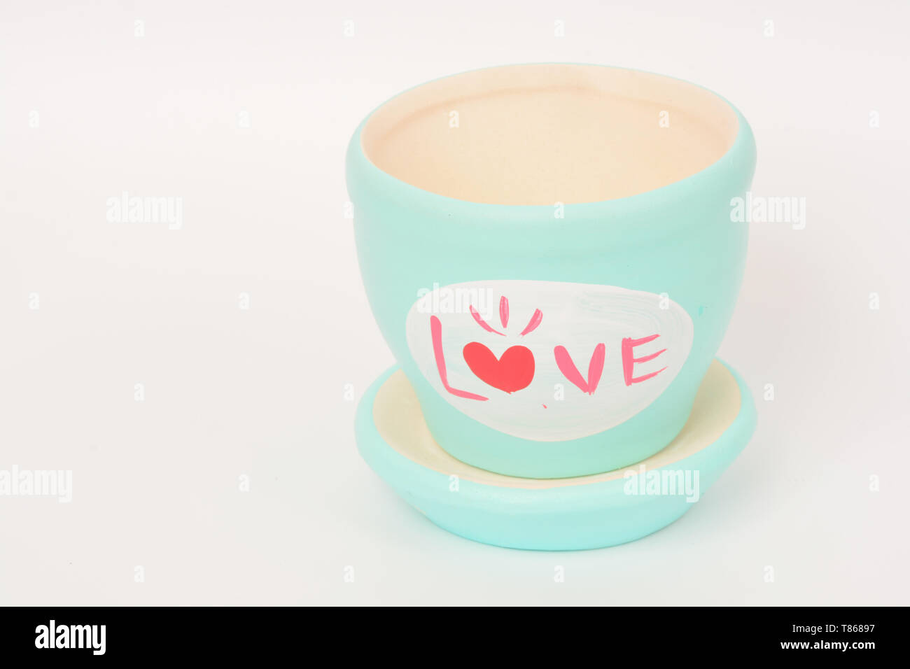 Vaso, il vaso di fiori, o pianta del vaso è un contenitore in cui i fiori e altre piante sono coltivate e visualizzato. Storicamente, e ancora a un signifi Foto Stock