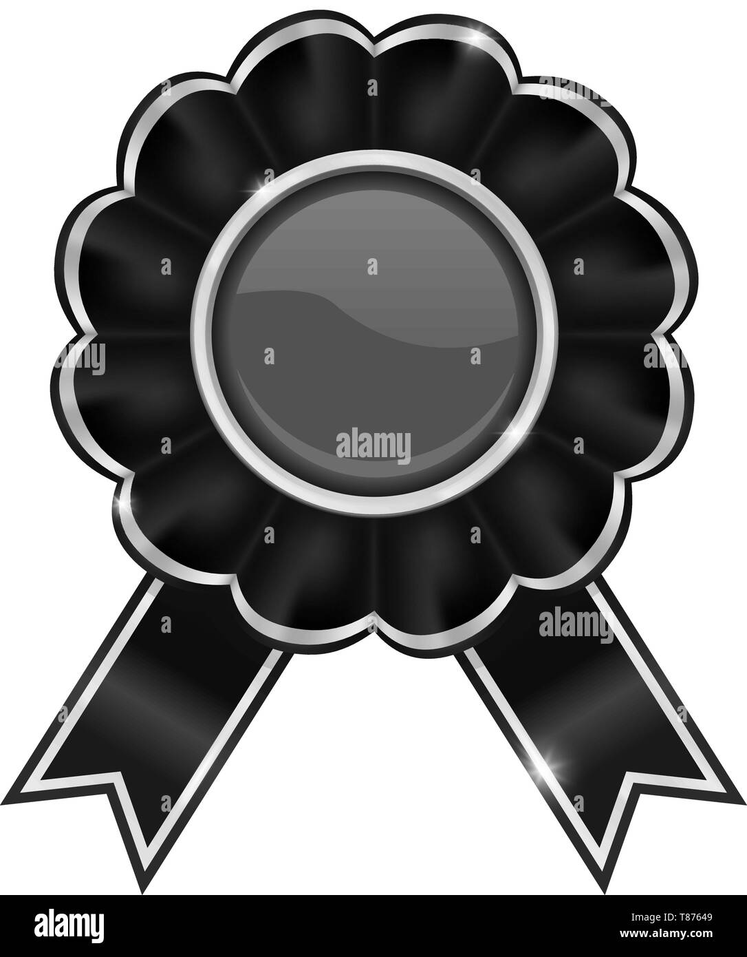 Premio nero badge Illustrazione Vettoriale