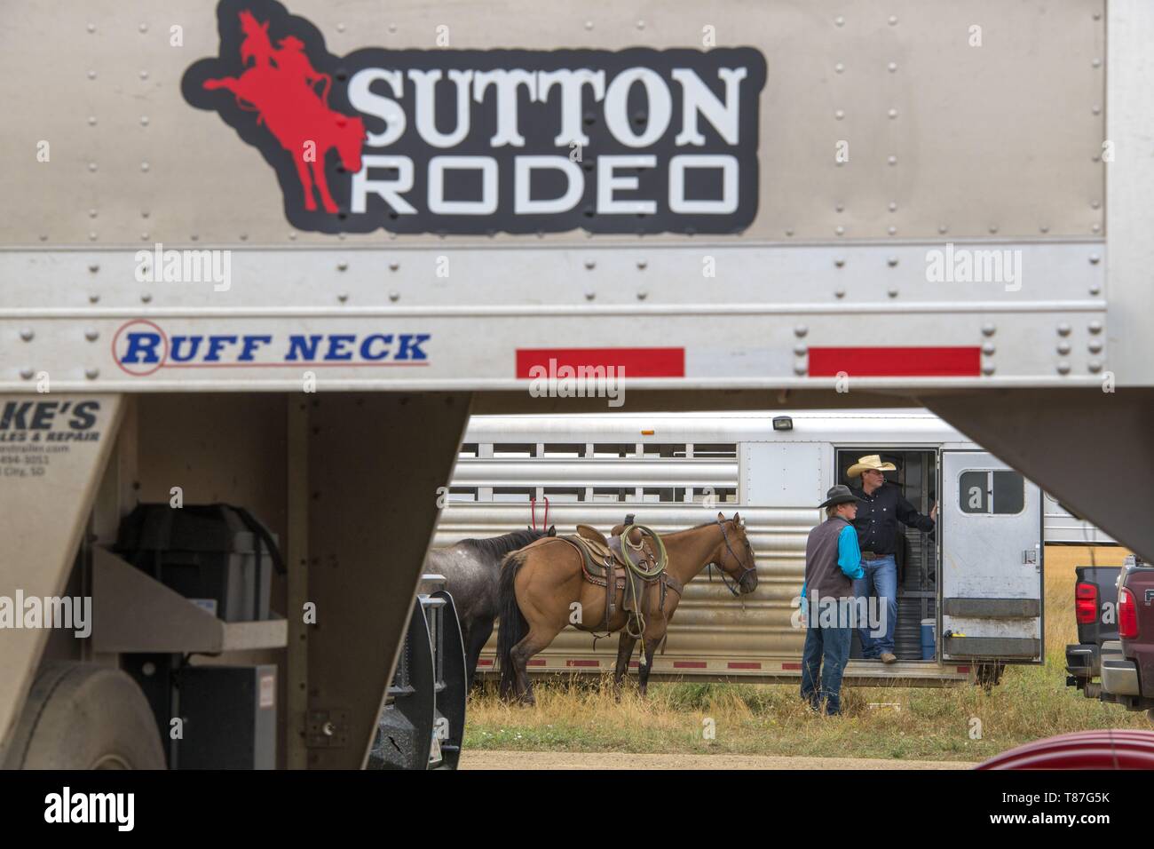 Stati Uniti, South Dakota, Dupree, rodeo Foto Stock