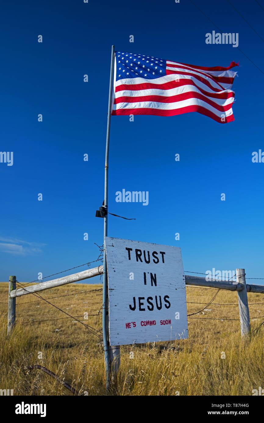 Stati Uniti, South Dakota, grand pianure vicino al Rapid City Foto Stock