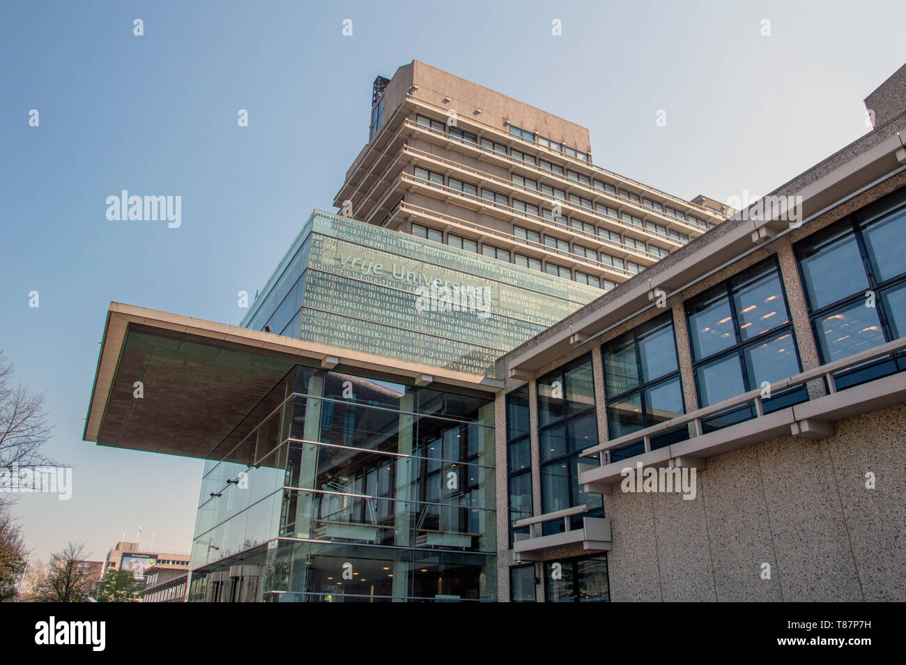 Libera Università Campus principale edificio a Amsterdam Paesi Bassi 2019 Foto Stock