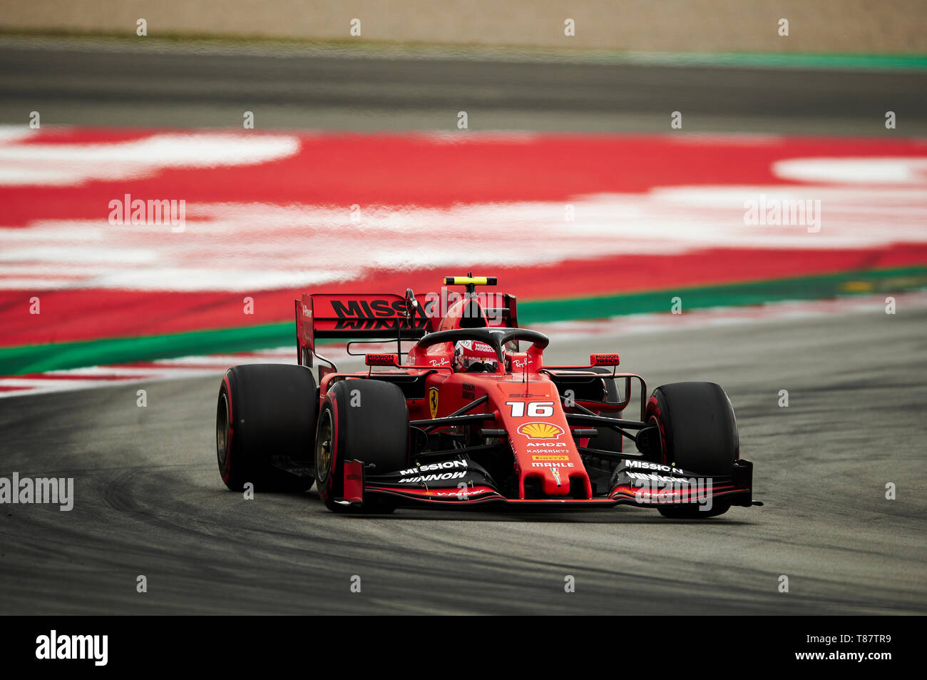 Barcellona, Spagna. 11 Maggio, 2019. Charles Leclerc del team Ferrari in azione durante il periodo della Formula Uno giornata di qualifica presso il Circuito di Catalunya. Credito: Pablo Guillen/Alamy Foto Stock