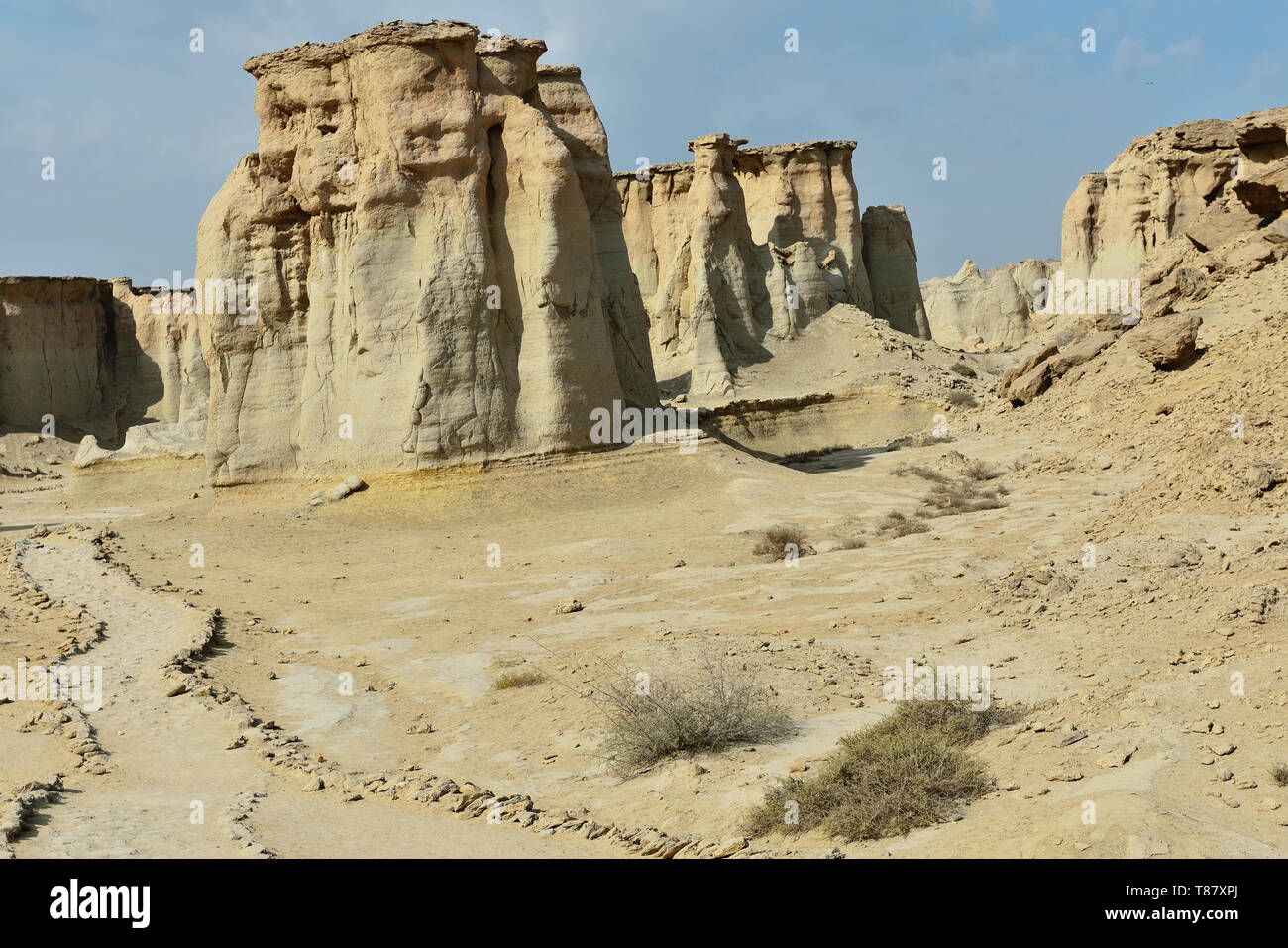 Qeshm Geopark, stelle Valle con unico significato geoscientifica, splendide formazioni rocciose creato dalla natura su l'isola di Qeshm, Iran. Foto Stock