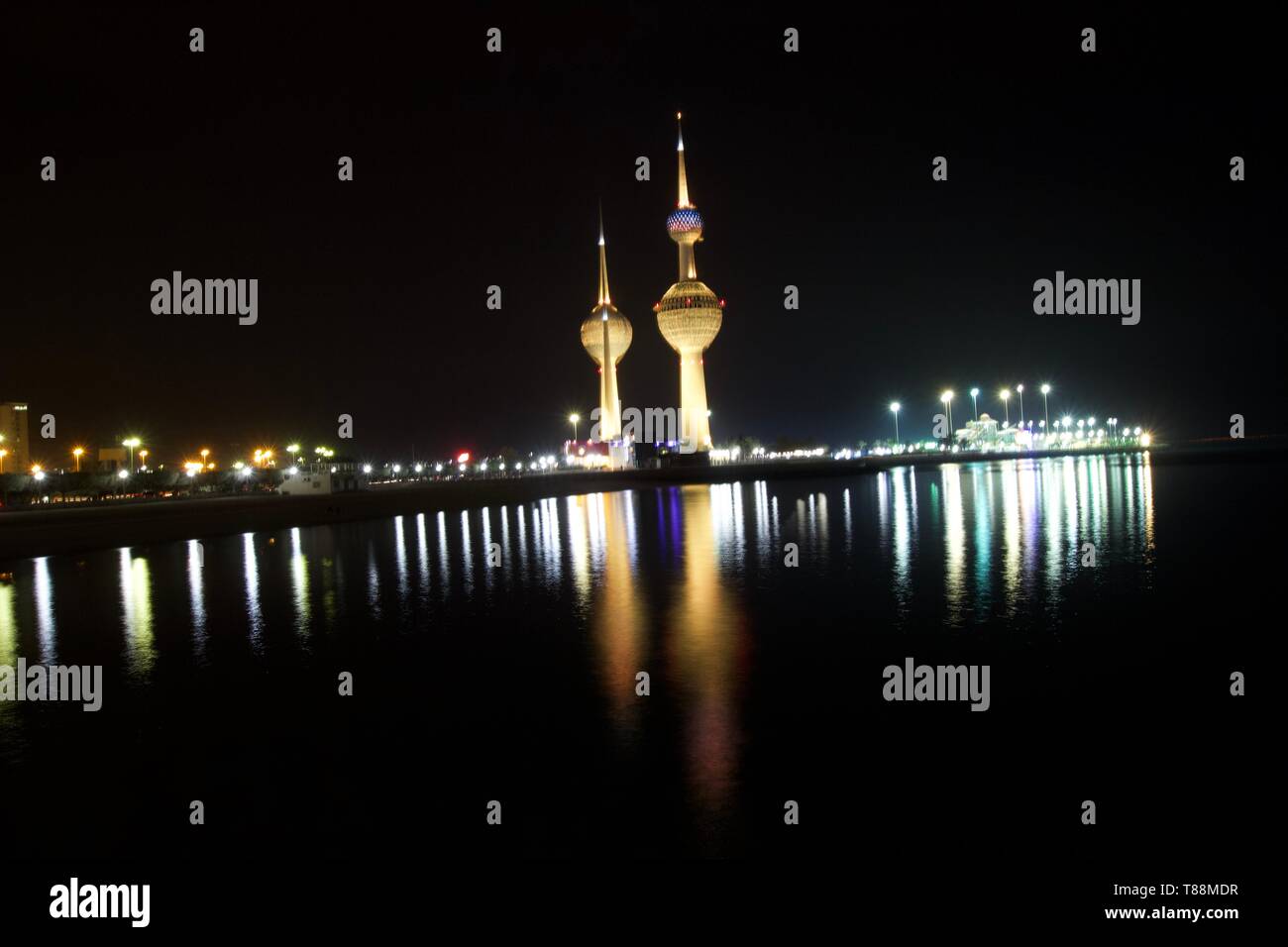 Kuwait torre faro Foto Stock