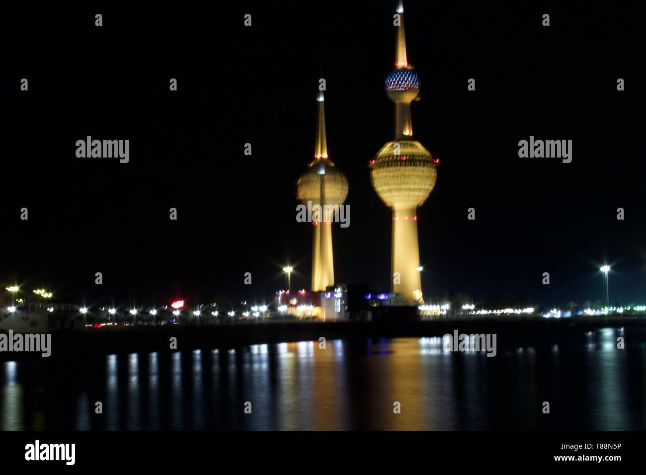 Kuwait torre faro Foto Stock