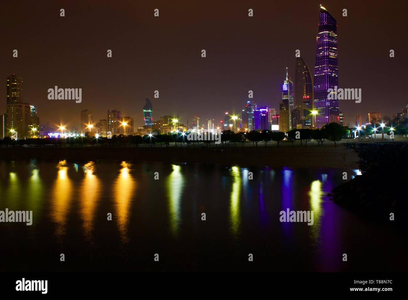 Kuwait torre faro Foto Stock