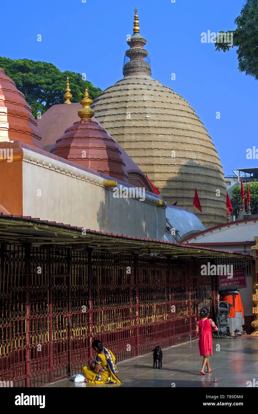 India, Assam, Guwahati, Kamakhya tempio indù Foto Stock