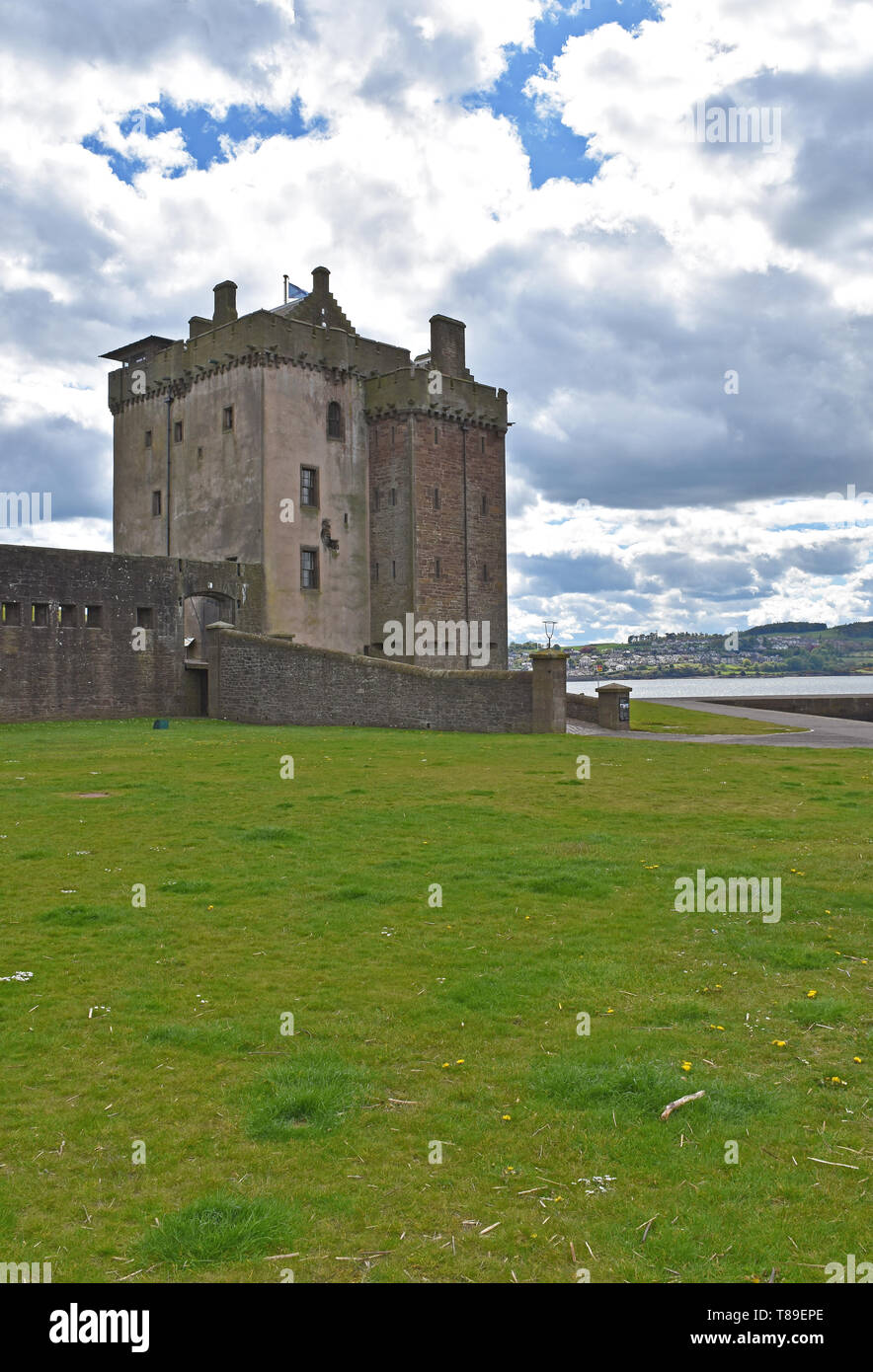 Il castello di Broughty, Broughty Ferry, Dundee Foto Stock