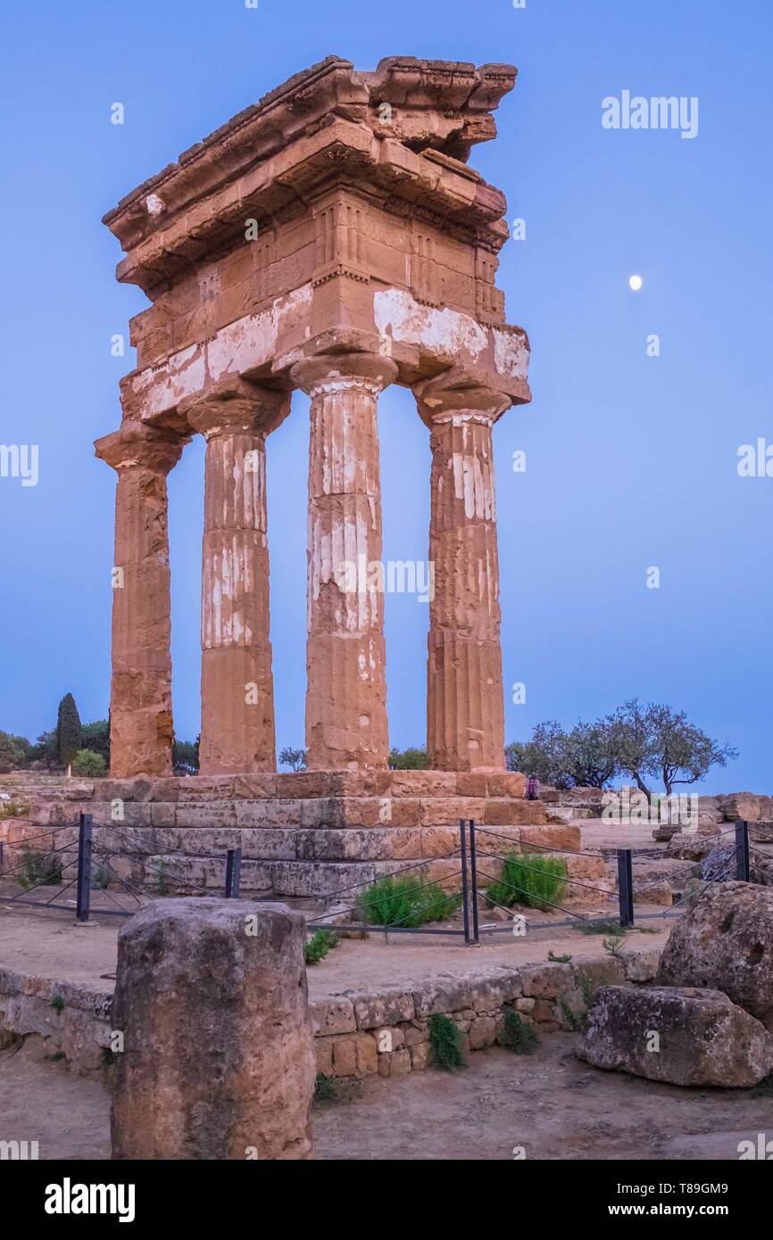 L'Italia, sicilia, Agrigento, Valle dei Templi, sito Patrimonio