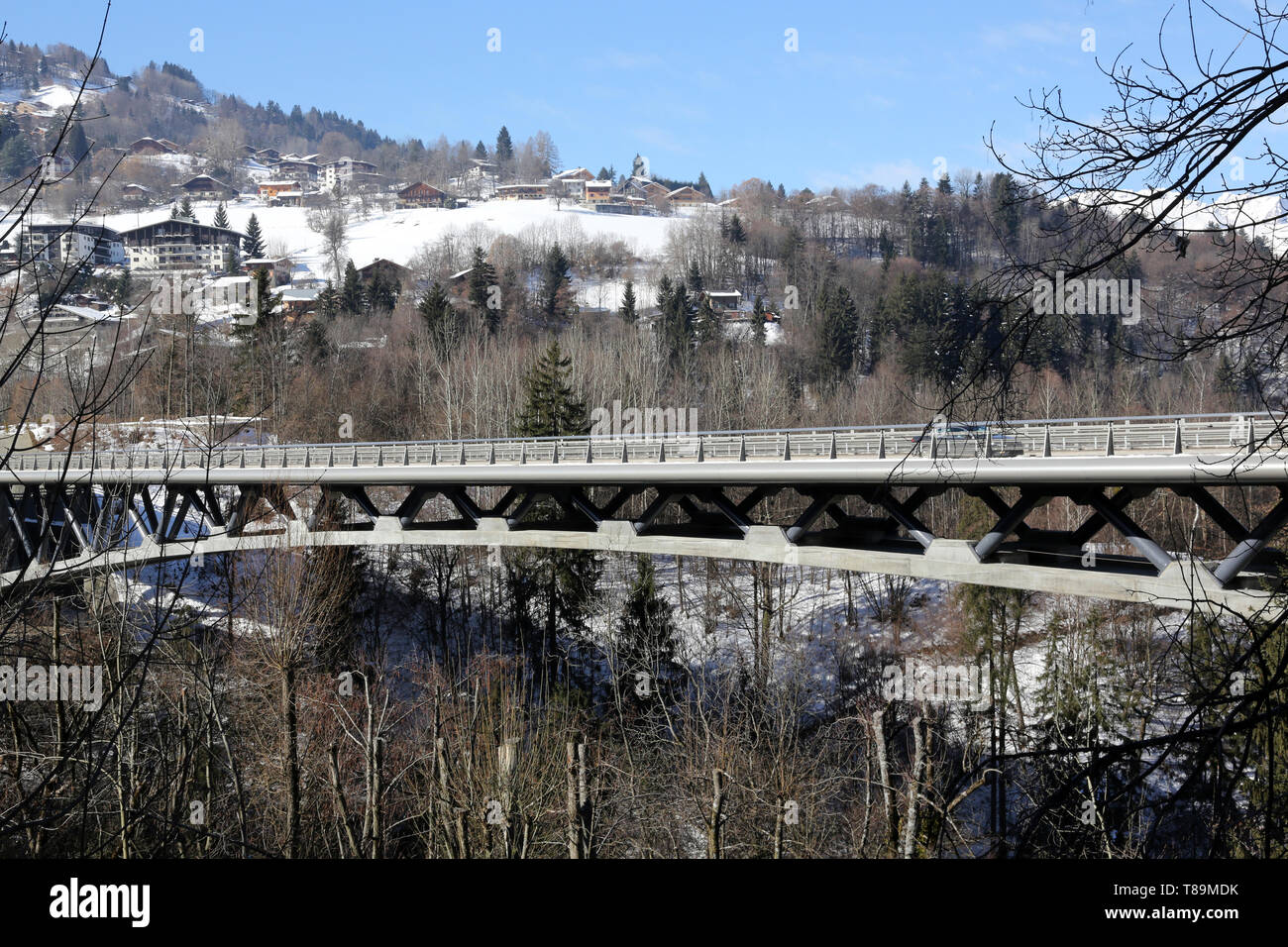 Pont de contournement. Saint-Gervais-les-Bains. Foto Stock
