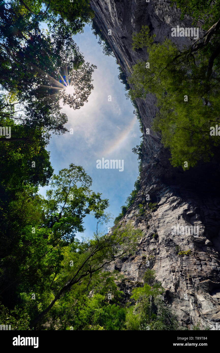 Núcleo Casa de Pedra, la più grande grotta di portali in tutto il mondo Foto Stock