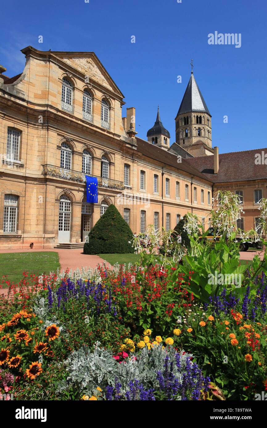 Francia, Saône et Loire, Cluny, visita all' Abbazia di Cluny Foto Stock