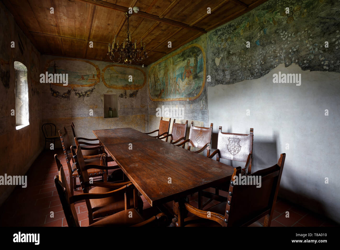 Sala Virgil al Castello di Maretsch (Castel Mareccio) @ Bolzano (Bolzano) Foto Stock