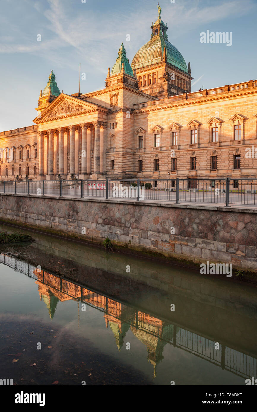 Il Tribunale amministrativo federale di Lipsia. Leipzig, in Sassonia, Germania. Foto Stock