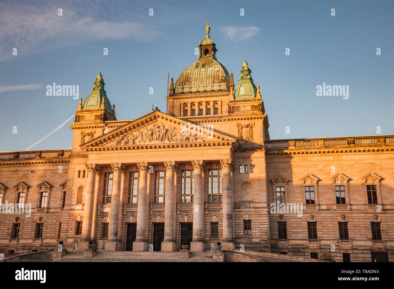 Il Tribunale amministrativo federale di Lipsia. Leipzig, in Sassonia, Germania. Foto Stock