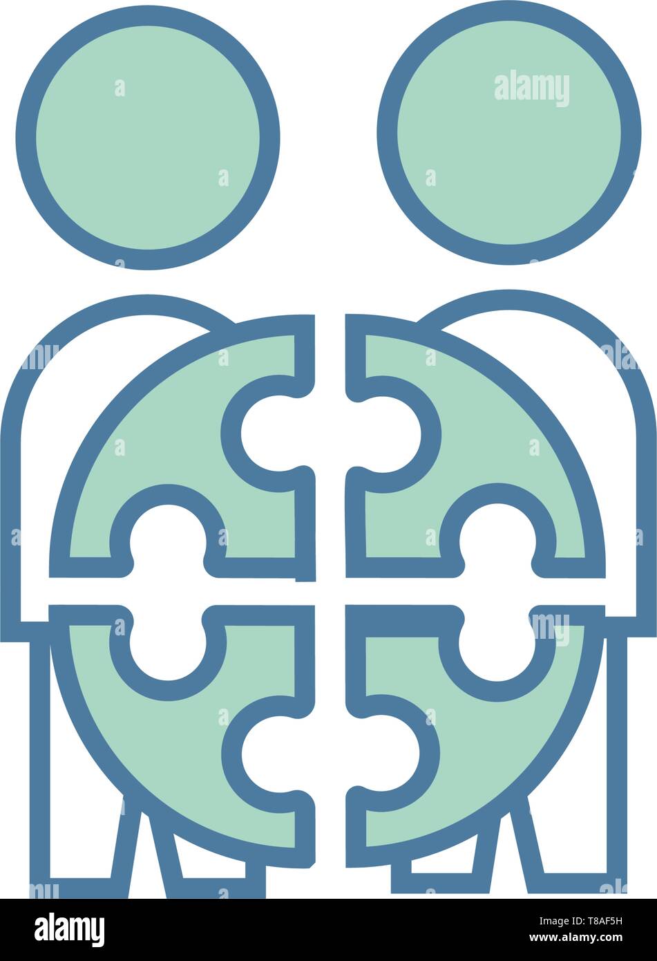 Progetto Team icona. vettore simbolo segno Illustrazione Vettoriale