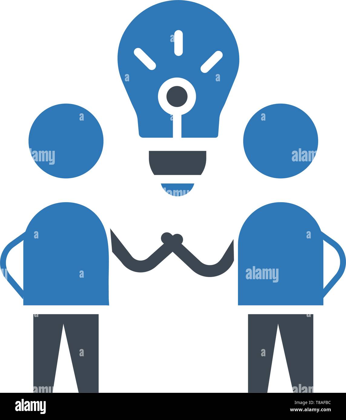 Brain Storm. Idea icona. vettore simbolo segno Illustrazione Vettoriale