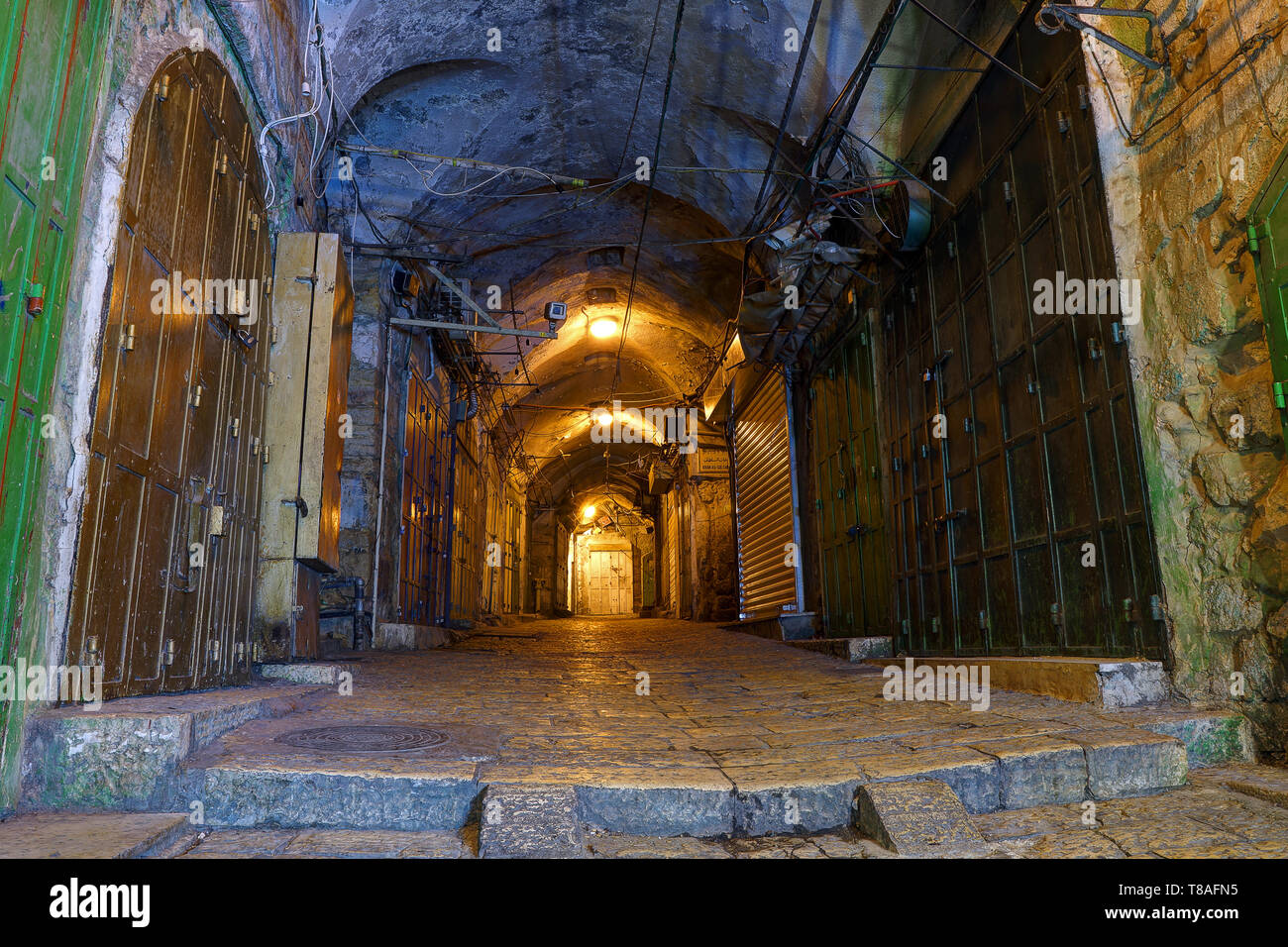 Chain Gate Street, Città Vecchia di Gerusalemme, Israele Foto Stock
