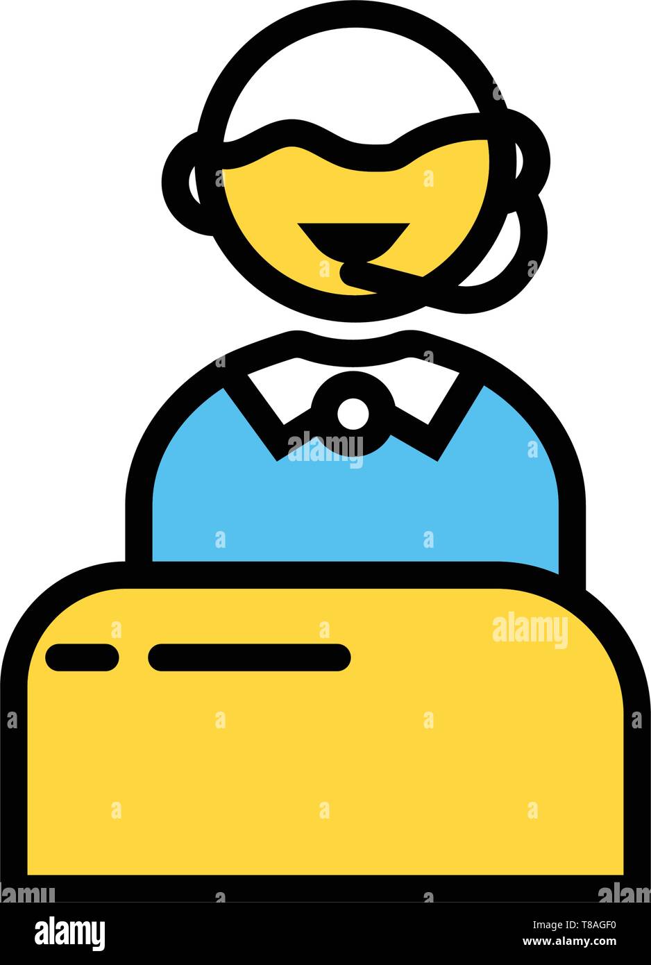 Icona supporto- supporto vettoriale icona Modificabile per il sito web e le applicazioni per dispositivi mobili. Illustrazione Vettoriale