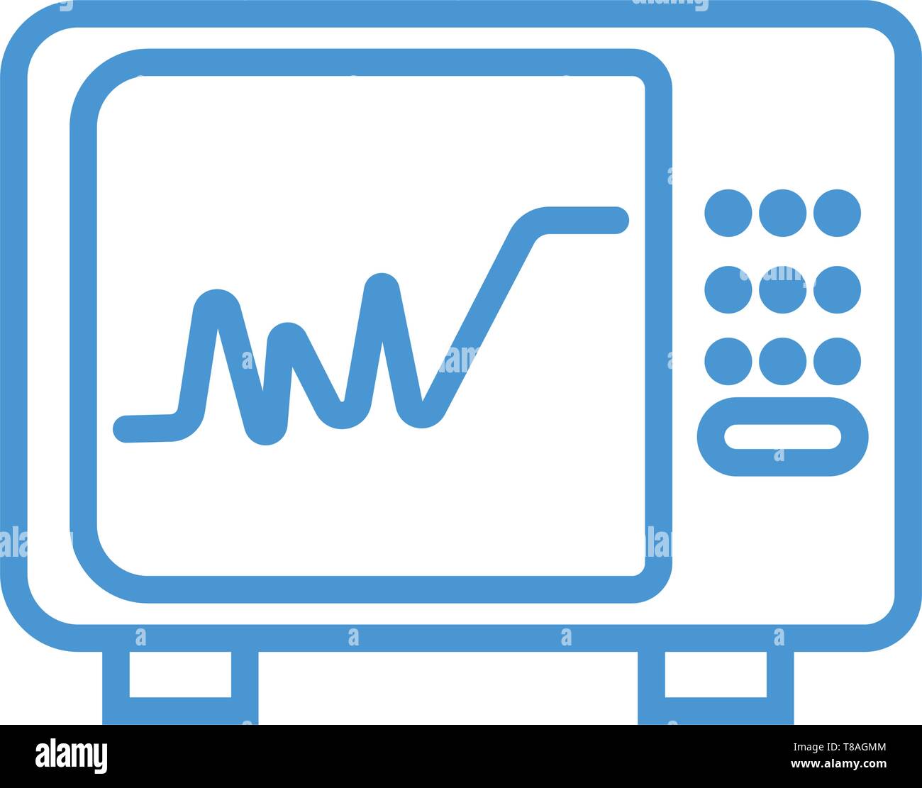 Icona icu- icu vettore icona illustrazione per il sito web e le applicazioni per dispositivi mobili. Illustrazione Vettoriale