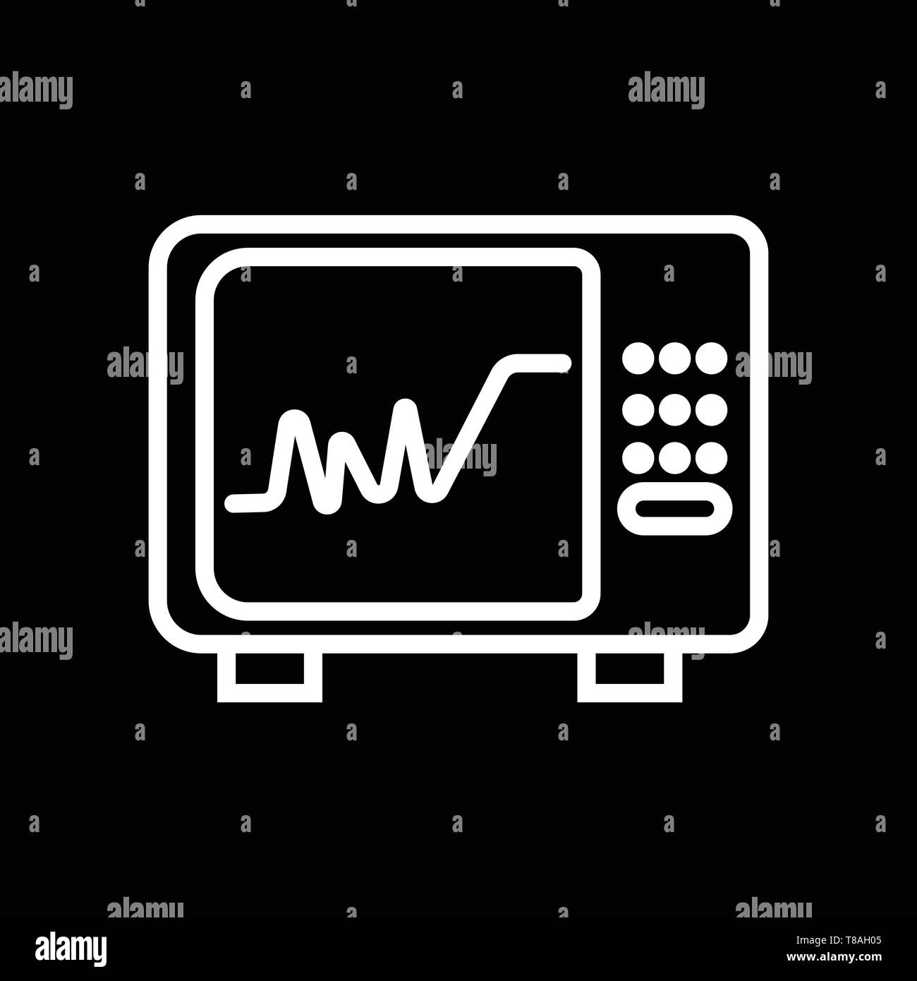 Icona icu- icu vettore icona illustrazione per il sito web e le applicazioni per dispositivi mobili. Illustrazione Vettoriale