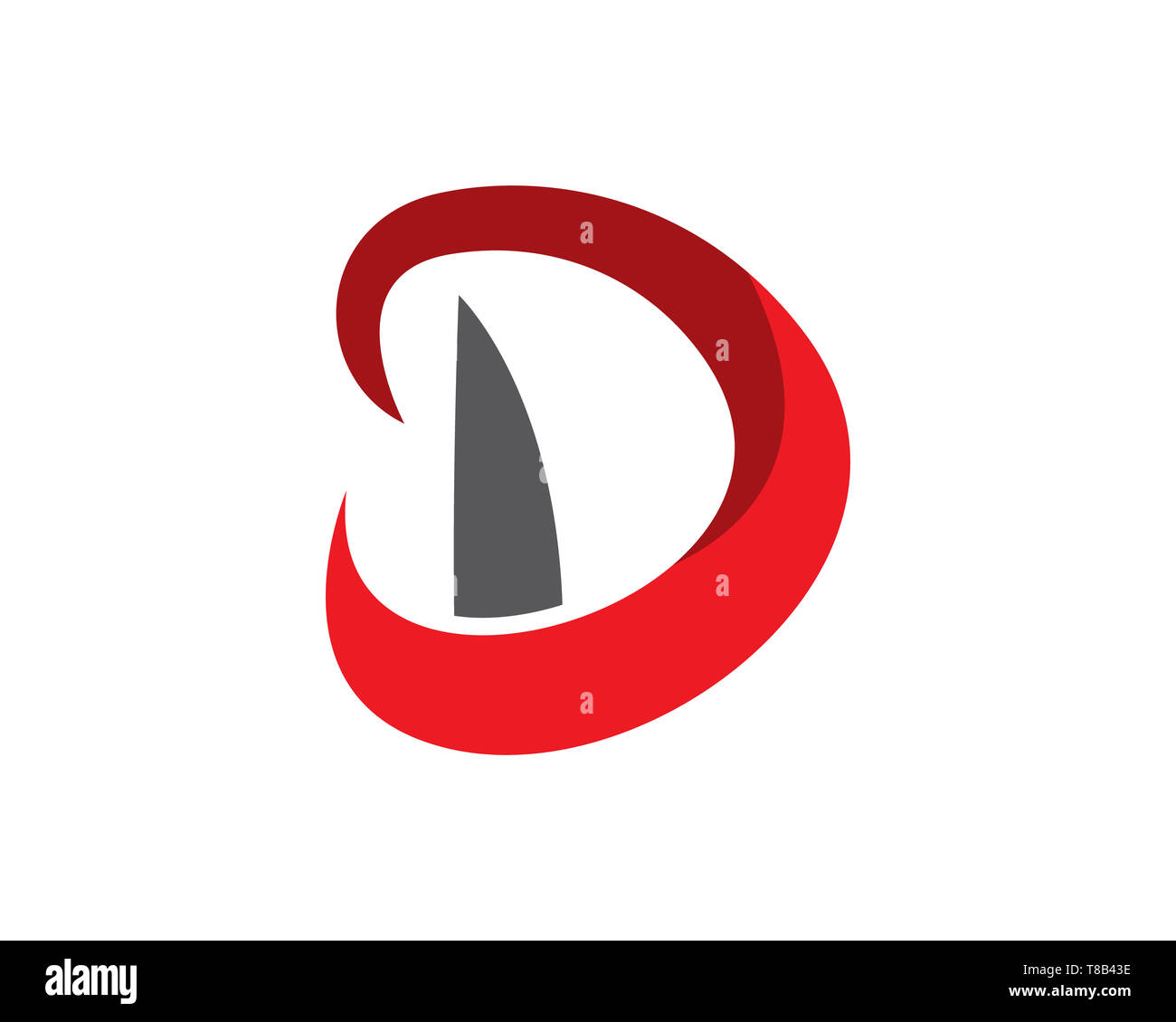 D lettera logo icona vettore illustration design Foto Stock