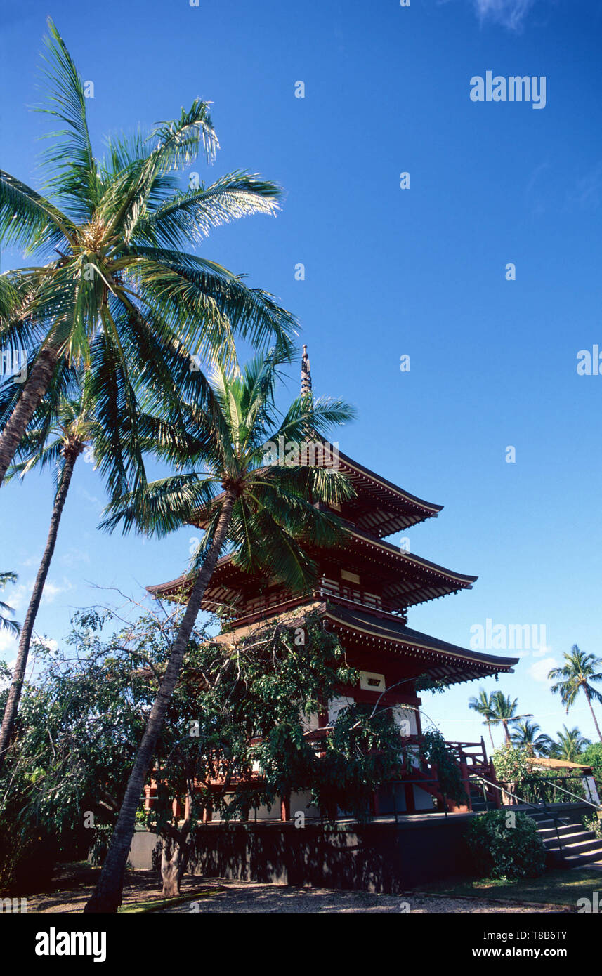 Jodo missione,Lahaina,Maui Foto Stock