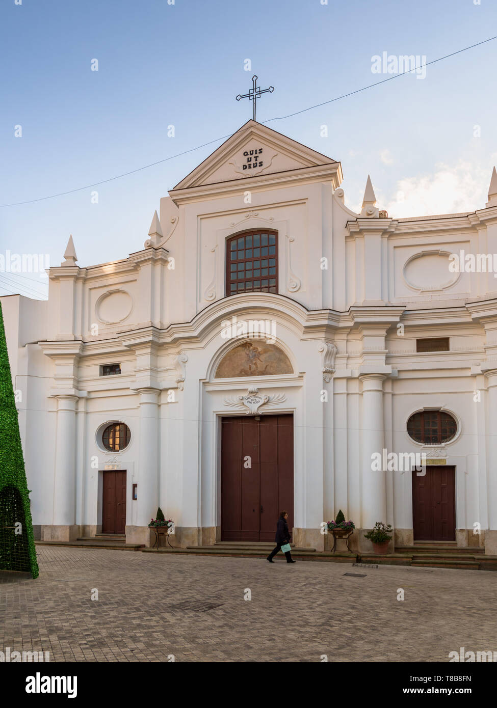 Pavimento di San Michele di Anacapri, Italia Foto Stock
