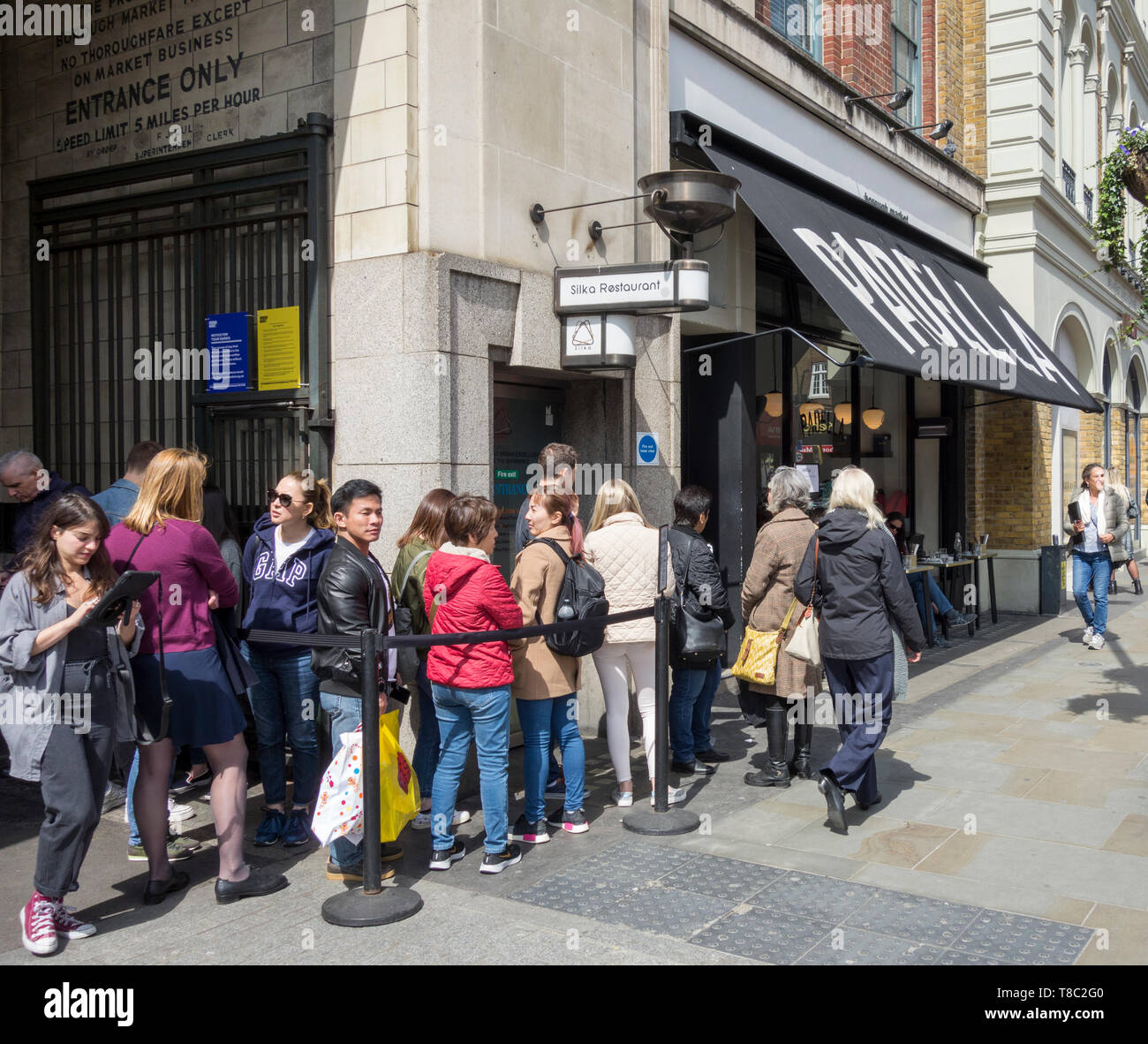 Tim Siadatan e Giordania Freida la padella ristorante italiano, Southwark Street, London SE1, Regno Unito Foto Stock