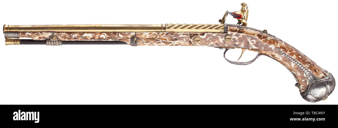 Piccole armi, pistole, flintlock pistola, Additional-Rights-Clearance-Info-Not-Available Foto Stock