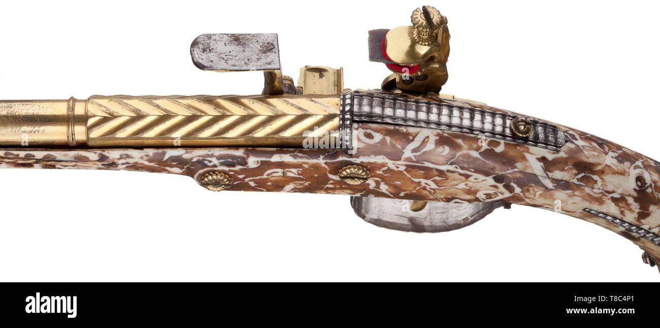 Piccole armi, pistole, flintlock pistola, Additional-Rights-Clearance-Info-Not-Available Foto Stock