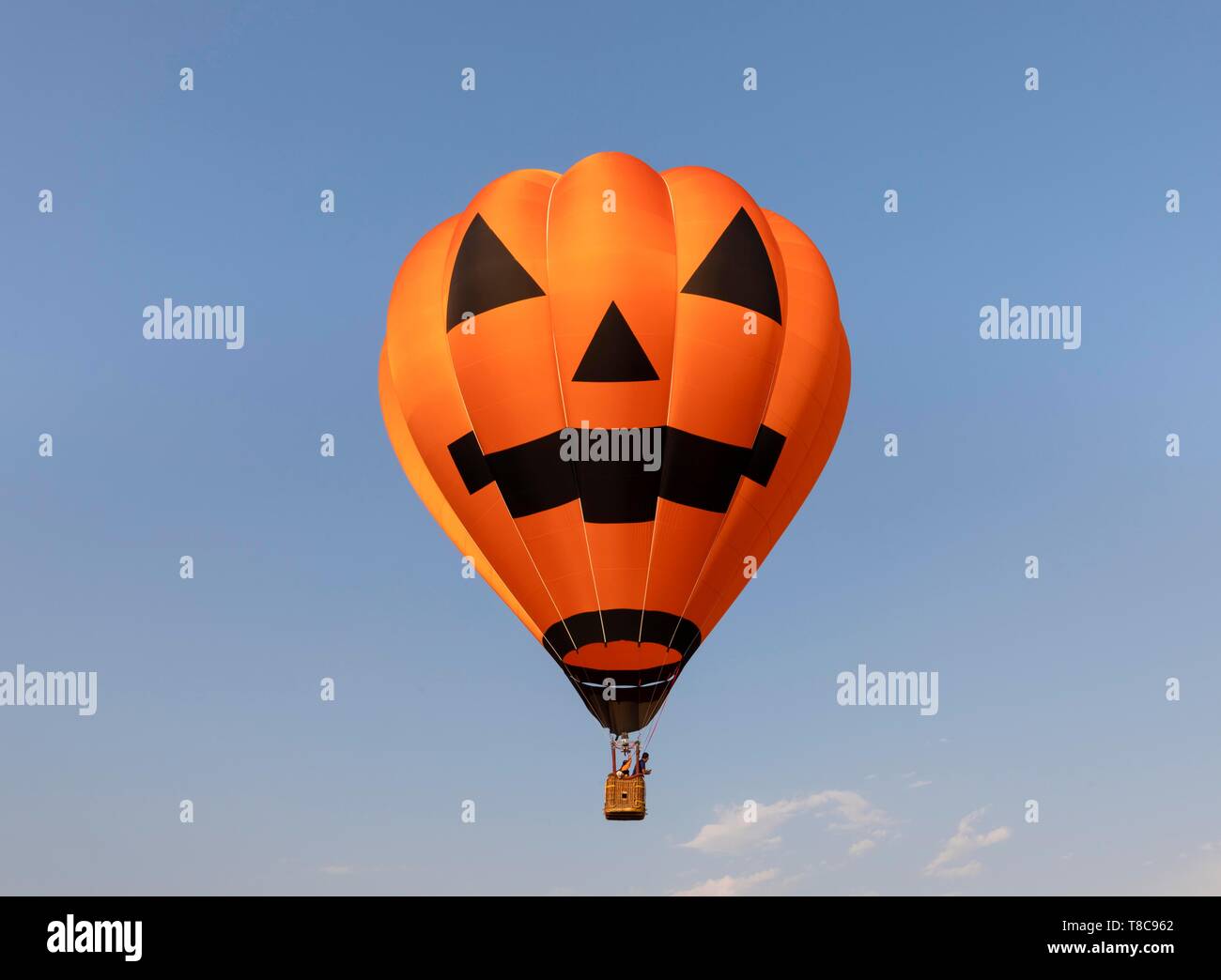 Balloon Festival nel Parco Singha, mongolfiera con Halloween monster foto, provincia di Chiang Rai, Thailandia del Nord della Thailandia Foto Stock