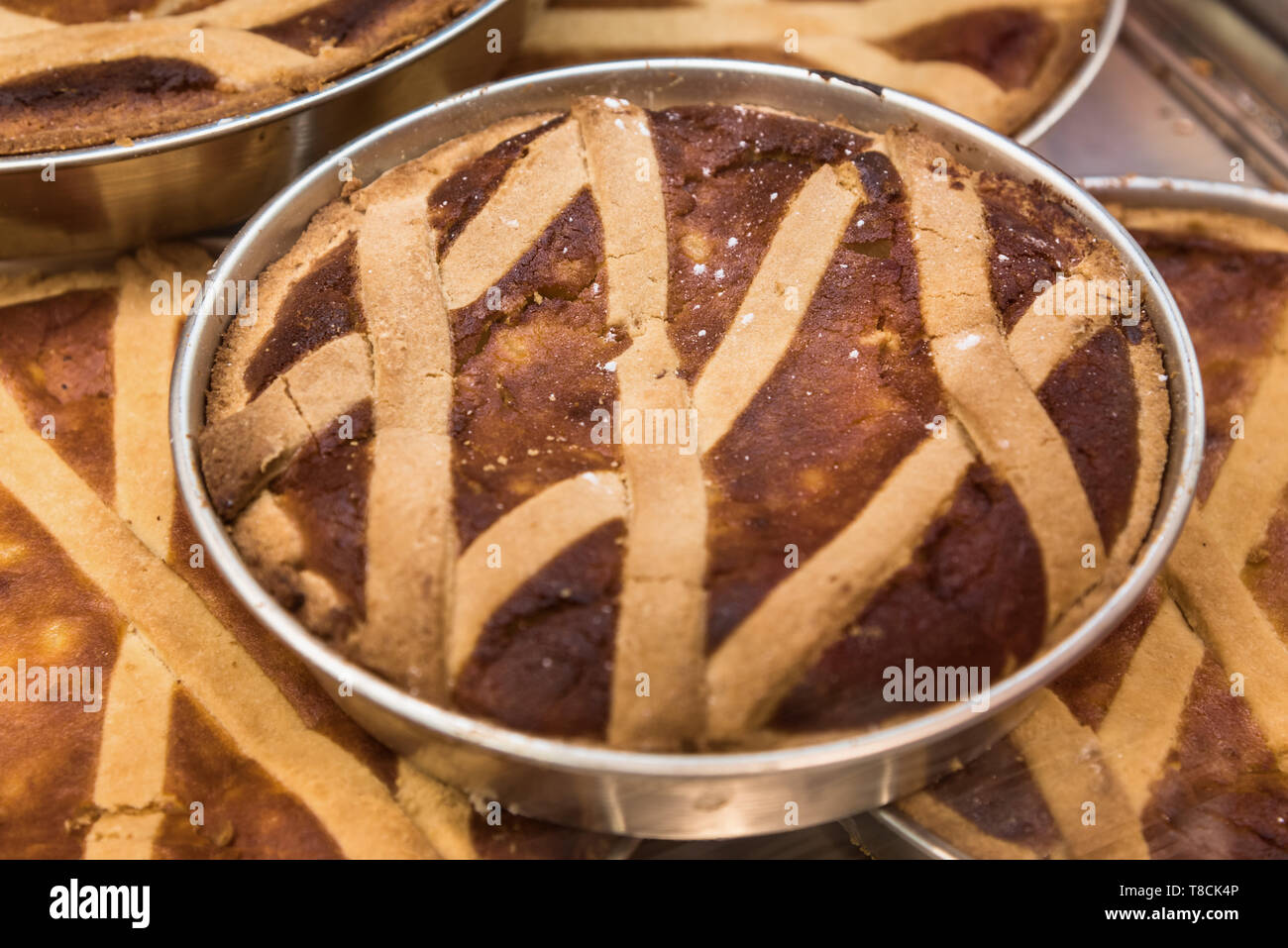 Pastiera napoletana, torta di Pasqua Foto Stock