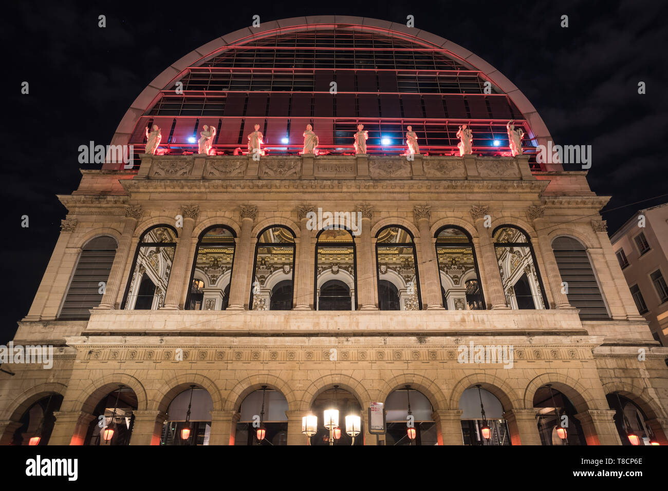 L'Opéra de Lyon, giuridicamente "Opéra National de Lyon" ma commercializzati nel corso dell'ultimo decennio sotto il nome più breve, è un opera company a Lione, in Francia, in base Foto Stock