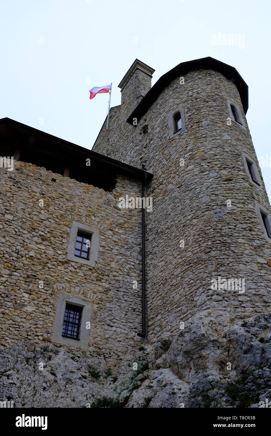 Zamek Bobolice Polonia Foto Stock