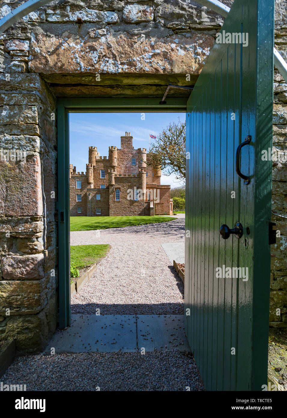 Castello di Mey sulla costa nord 500 scenic percorso nel nord della Scozia, Regno Unito Foto Stock