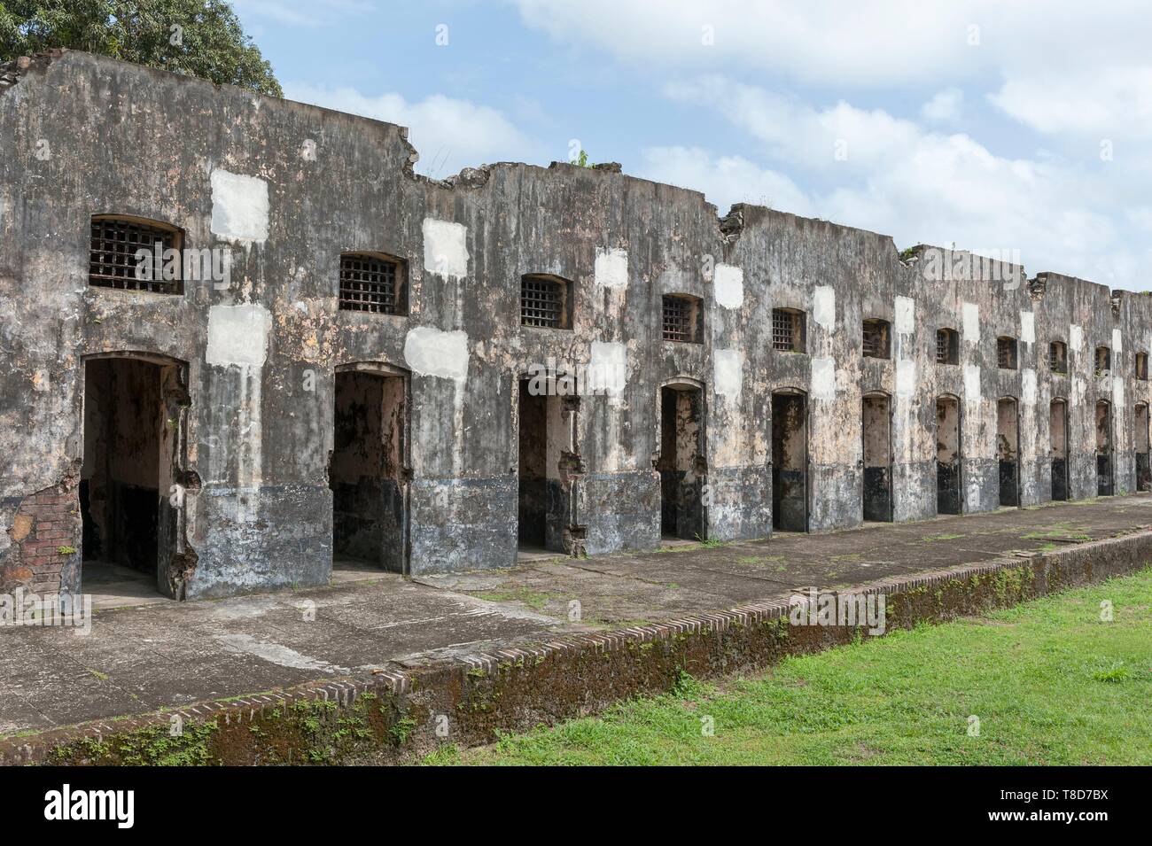Francia, Guiana francese, Saint Laurent du Maroni, trasporto Camp, colonia penale di Saint Laurent du Maroni Foto Stock