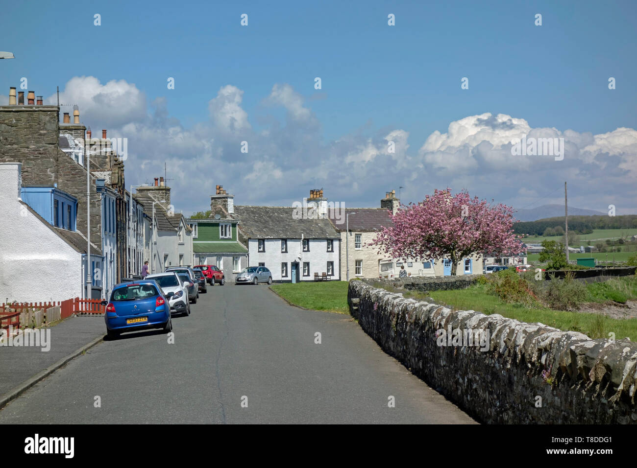 Nord Crescent nel progetto del villaggio sul mare di Garlieston, Dumfries and Galloway, Scozia. Foto Stock