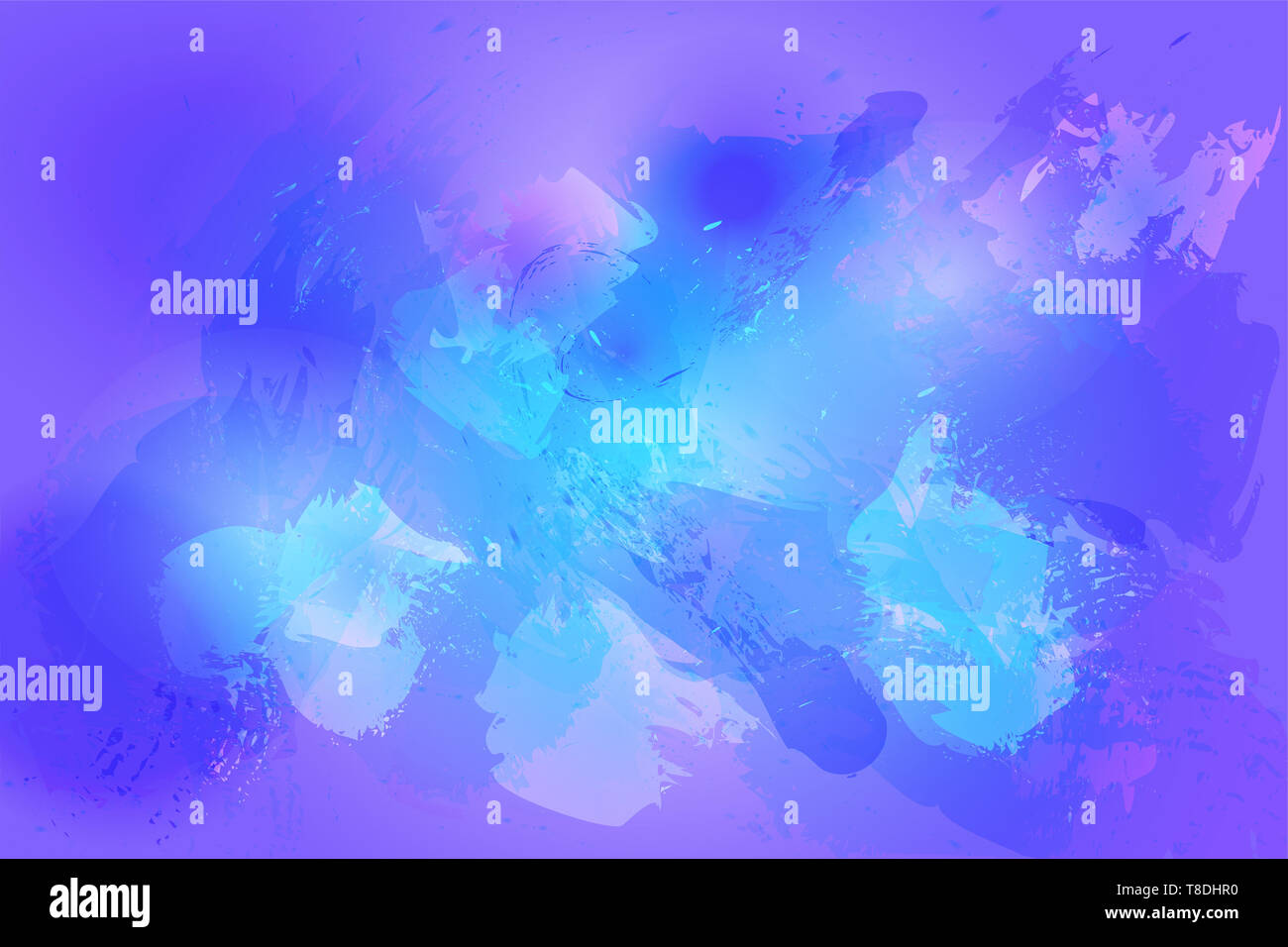 Cosmic sfondo dinamico in blu e viola i colori. Disegno astratto elemento, poster Foto Stock