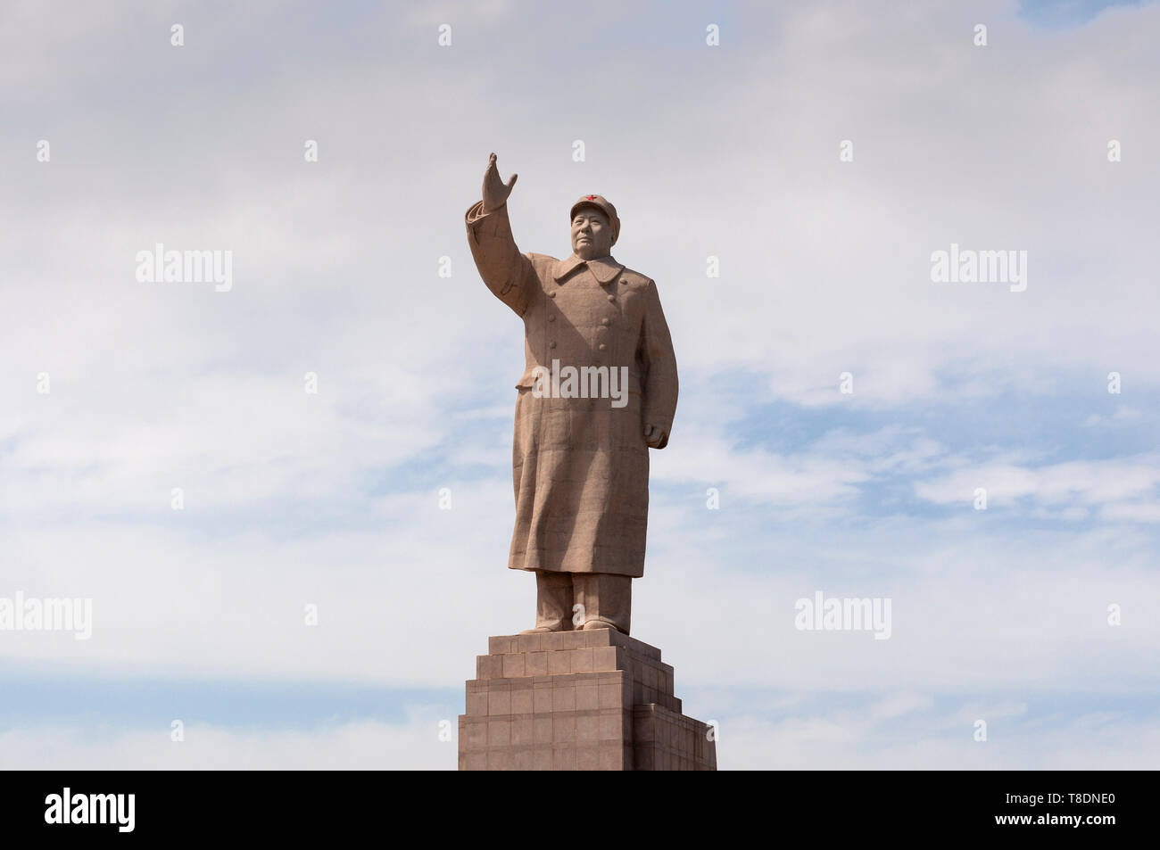 Una statua di Mao Zedong nella città di Kashgar, Xinjiang, Cina Foto Stock